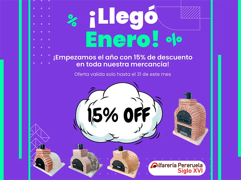 GRAN PROMOCION DE ENERO!!.. 15% DE DESCUENTO EN TODA NUESTRA MERCANCIA.