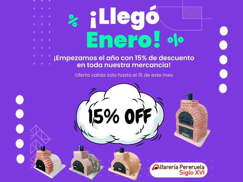 GRAN PROMOCION DE ENERO!!.. 15% DE DESCUENTO EN TODA NUESTRA MERCANCIA.