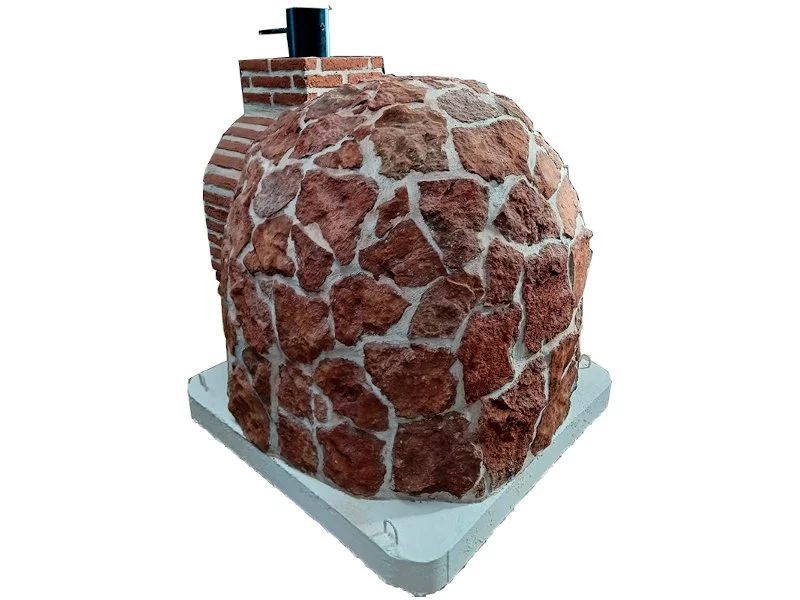 HORNO CON H. EMB. LADRILLO MUDEJAR ACAB. PIEDRA ROJA HISPANA