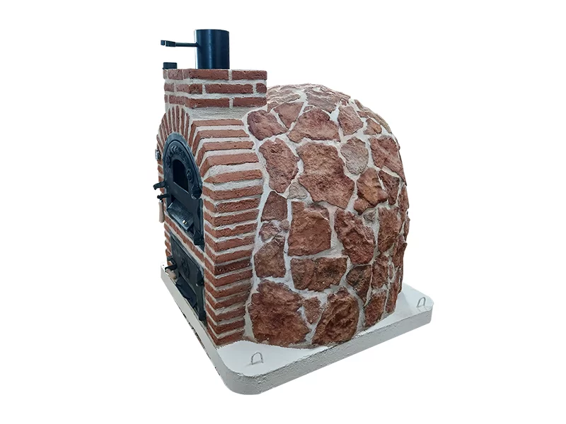 HORNO CON H. EMB. LADRILLO MUDEJAR ACAB. PIEDRA ROJA HISPANA