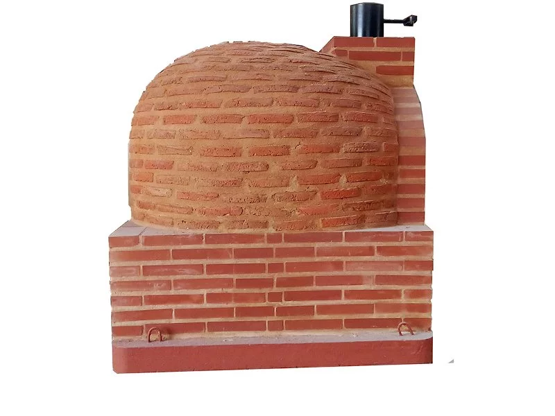 HORNO CON HORNILLA CUADRADA CARGA LATERAL EMBOCADURA LADRILLO MUDEJAR ACABADO EN LADRILLO MUDEJAR
