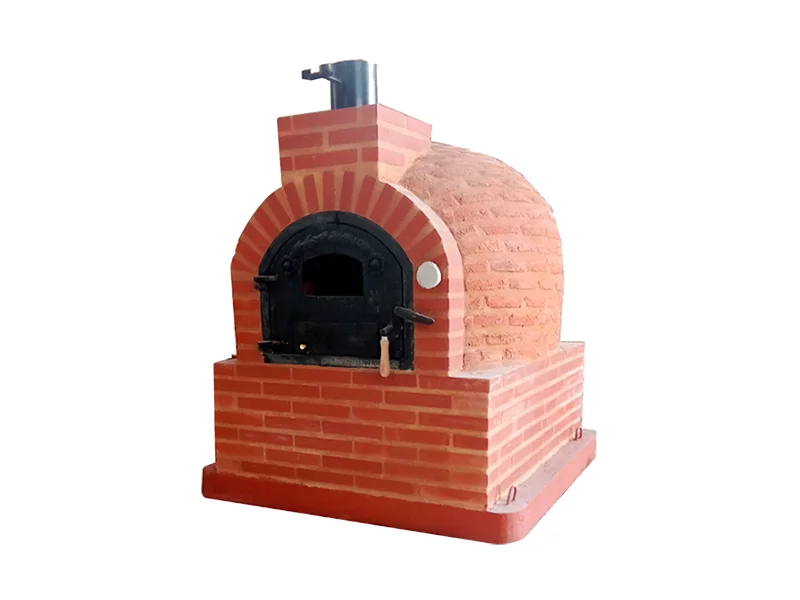 HORNO CON HORNILLA CUADRADA CARGA LATERAL EMBOCADURA LADRILLO MUDEJAR ACABADO EN LADRILLO MUDEJAR