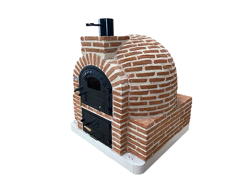HORNO CON HORNILLA CUADRADA EMBOCADURA LADRILLO MUDEJAR ACABADO EN LADRILLO MUDEJAR