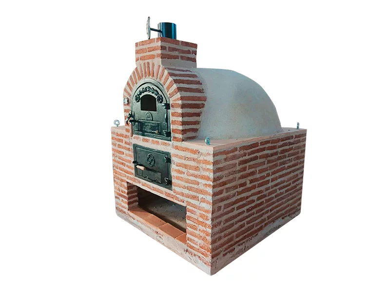 HORNO CON HORNILLA EMBOCADURA LADRILLO MUDEJAR ACABADO EN BLANCO