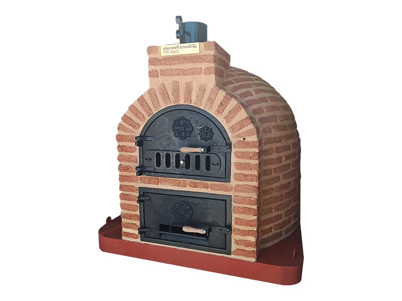 HORNO CON HORNILLA EMBOCADURA LADRILLO MUDEJAR ACABADO EN LADRILLO ROJO MUDÉJAR