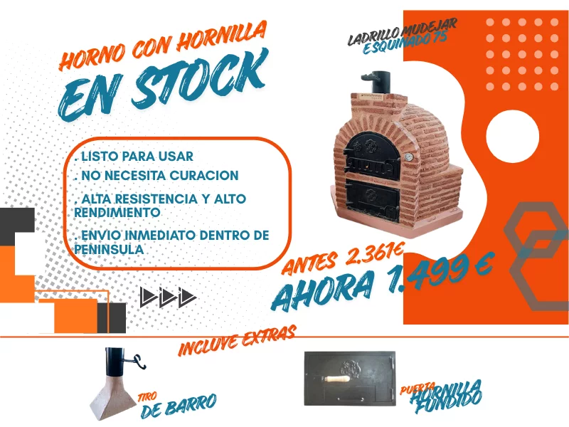 HORNO CON HORNILLA ESQUINADO EN STOCK