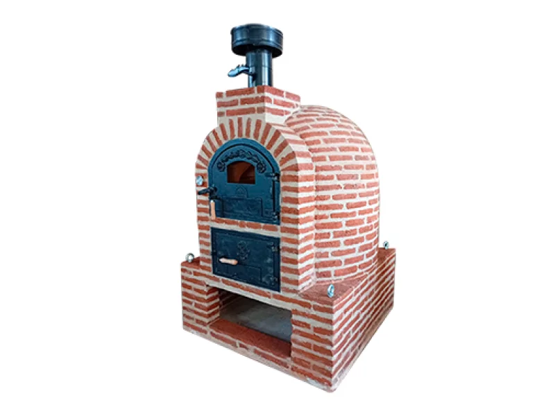 HORNO CON HORNILLA Y MESA INT. CUADRADA BAJA LADRILLO MUDEJAR 2