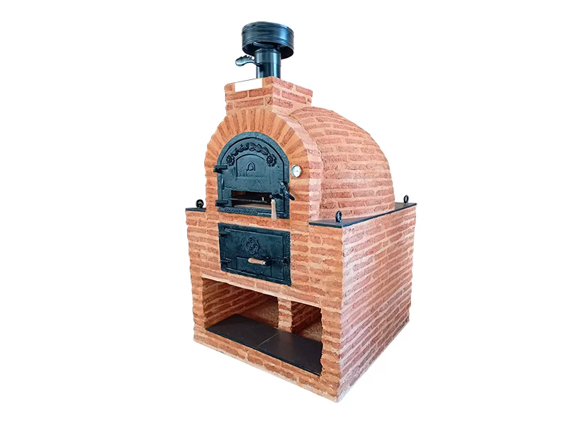 HORNO CON HORNILLA Y MESA INT. CUADRADA EN LADRILLO MUDEJAR