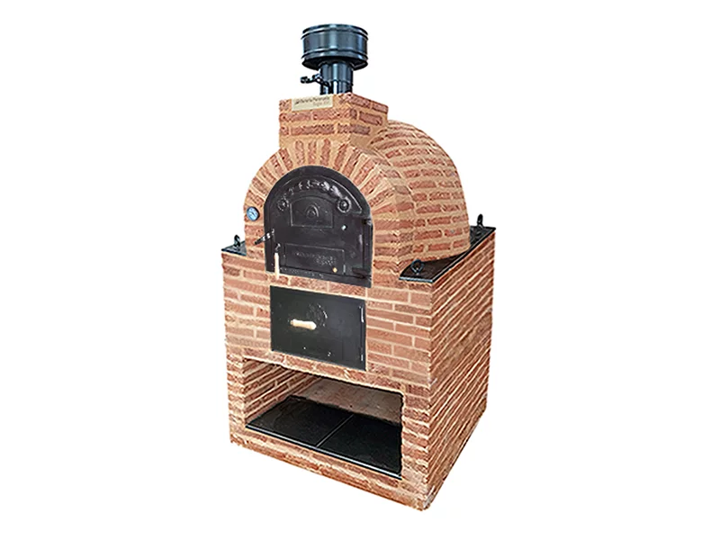 HORNO CON HORNILLA Y MESA INT. CUADRADA EN LADRILLO MUDEJAR