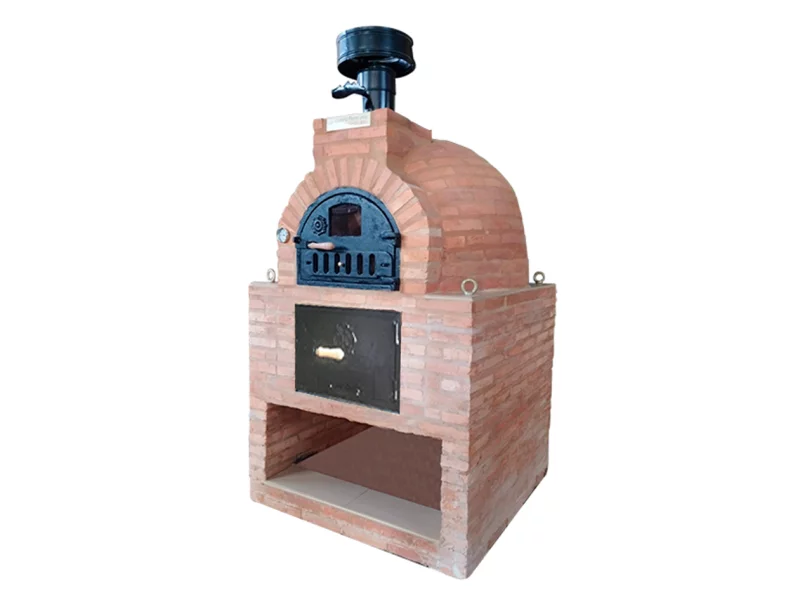 HORNO CON HORNILLA Y MESA INT. CUADRADA EN LADRILLO RUSTICO DE PERERUELA