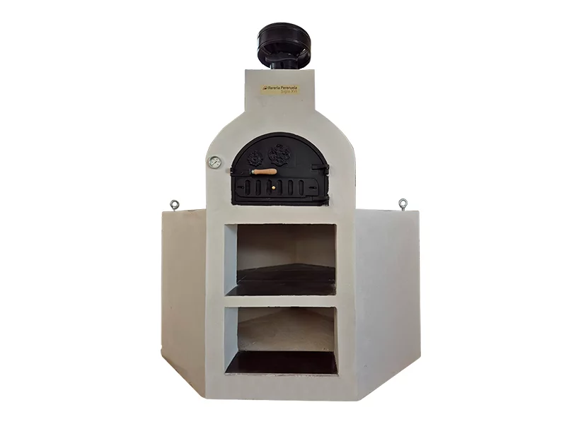 HORNO CON HORNILLA Y MESA INT. ESQ. EN MONOCAPA