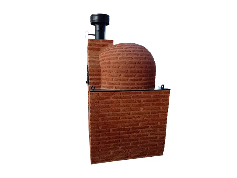 HORNO Y MESA INT. CUADRADA LADRILLO MUDEJAR