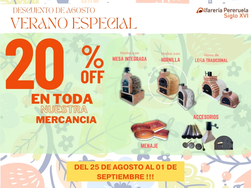OFERTA UNICA DE VERANO!!.. 20% DE DESCUENTO EN TODA NUESTRA MERCANCIA