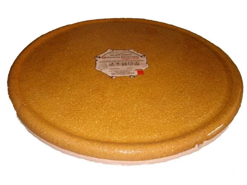 PLATO DE BARRO REDONDO LLANO