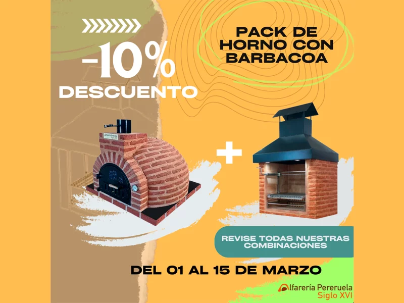 PROMOCION DE PACK DE HORNO Y BARBACOA